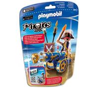 PLAYMOBIL - Corsaire avec Canon Bleu 6164 - Jouet Pirate pour Enfant de 5 ans et plus