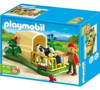 Playmobil Country 5124 - Abri Avec Veau Et Fermière