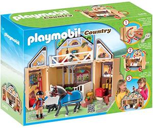 Playmobil Country 5418 - Jeu de construction - Ecurie transportable