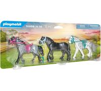 PLAYMOBIL Country 70999 3 chevaux : Frison, Knabstrupper & Andalou