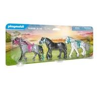 PLAYMOBIL - 70999 - 3 chevaux : Frison, Knabstrupper et Andalou - Avec 1 selle et 3 licols