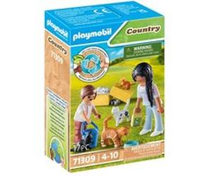 Playmobil Country 71309 Famille de chats avec femme et enfant E