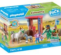 PLAYMOBIL Country 71471 Intervention du vétérinaire auprès des ânes