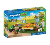 Playmobil | Country | Stand de marché | Stand de Vente Mobile avec Quad, Produits Frais et Nombreux Accessoires | pour Les Enfants à partir de 4 Ans | 72164