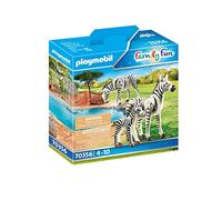 Playmobil Couple de zèbres avec bébé Multicolor 70356