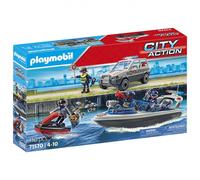 Playmobil Course-poursuite Policière Sur L´eau