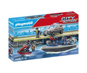 Playmobil Course-poursuite Policière Sur L´eau