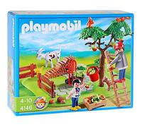 PLAYMOBIL - Cueillette pommes - 2 personnages - Accessoires de jardin - Animaux - Fruits