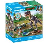 Playmobil Dinos 71524 Explorateur avec moto et tyrannosaure Multicolore G