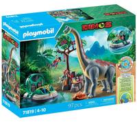 PLAYMOBIL 71819 Brachiosaure, explorateurs, aéroglisseur
