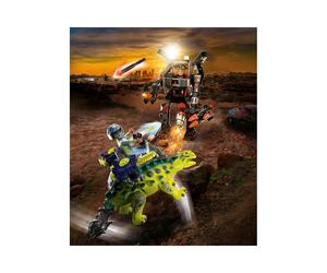 Playmobil Dinos - Saichania et Robot Soldat - Réf. 70626 - Kit figurines plastique multicolore - 2 personnages - 5+ ans - Fabriqué en Bosnie Herzégovine.