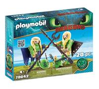 PLAYMOBIL - Dragons 3 - Kranedur et Kognedur en combinaison de vol - Mixte - A partir de 4 ans