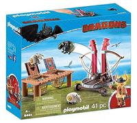 Playmobil Dragons 9461 Gueulfor avec baliste lance-mouton – dès 4 ans