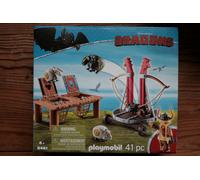 Playmobil Dragons Gueulfor avec baliste lance-mouton 9461