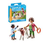 Playmobil Duo Pack 71803 Fermière et Enfant avec Veau