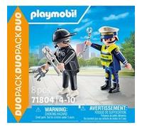 Playmobil Duo Pack 71804 Policier et bandit avec accessoires Multicolore G