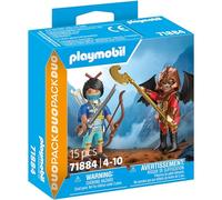 Playmobil Duo Pack Chevalier Novelmore Contre Raider Burnham, 15 Pièces, avec Armes et Accessoires