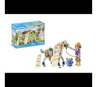 Playmobil 71639 Ellie avec Cheval - Horses of Waterfall - Comprenant des Accessoires créatifs pour Le Cheval et Deux Bracelets en Silicone - Dès 5 Ans