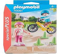 Playmobil Enfants avec vélo et Rollers