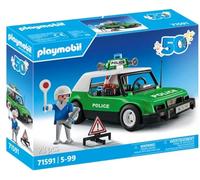 Playmobil Ensemble 50e Anniversaire 71591 - Voiture Classique Police