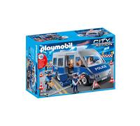Playmobil Fourgon de policiers 9236 avec matériel de barrage