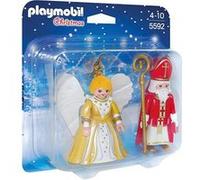 PLAYMOBIL Ensemble de jeux Ange de Noël Saint-Nicolas multicolore G