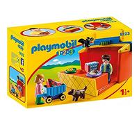 Playmobil - Étal de Marché Transportable, 9123, Taille Unique
