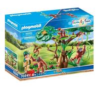 PLAYMOBIL - Family Fun - 70345 Orangs outans avec grand arbre - Mixte - Enfant - 49 pièces
