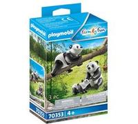 Playmobil Family Fun 70353 2 Pandas avec bébé Multicolore G