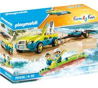 PLAYMOBIL Family Fun 70436 Strandauto mit Kanuanhänger