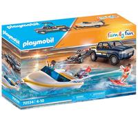 Playmobil Family Fun - Pick-Up mit Speedboot