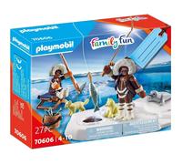 Playmobil Family Fun 70606 - Coffret Cadeau - Pêcheurs Sur Glace