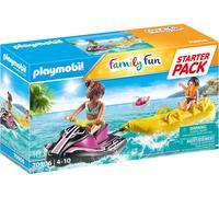 PLAYMOBIL Family Fun 70906 Starter Pack Scooter des mers avec bateau banane