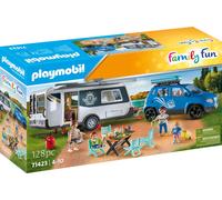 Playmobil Family Fun 71423 Famille avec voiture et caravane