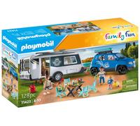 Playmobil Family Fun 71423 Famille avec voiture et caravane