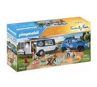 Playmobil Family Fun 71423 Famille avec voiture et caravane Multicolore G