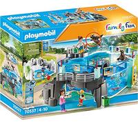 Playmobil Family Fun Aquarium Marin et Enclos pour Manchots 70537 Zoo