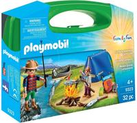 Playmobil Family Fun Valisette Campeur 9323 transportable, canoë