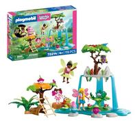 Playmobil | Fantasy & Magic | Lieu de Rencontre Magique | Set Cascade avec fées, joylings, bébés joylings et Animaux de la forêt | pour Enfants à partir de 4 Ans | 72214