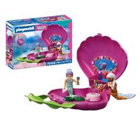 PLAYMOBIL | Fantasy & Magic | Sac en Coquillages sirène | Sac à Main Portable avec 2 sirènes | Jouet sirène pour Enfants à partir de 4 Ans | 72105