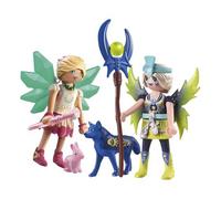 Playmobil Figurines 71236 Crystal et Moon Fairy – 2 pers. avec animaux – Adventures of Ayuma – 7+