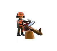 Playmobil Figure Forest Worker Chainsaw