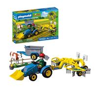 Playmobil Figure Small Tractor Hay Swather