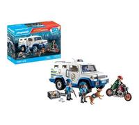 PLAYMOBIL 71597 Fourgon blindé avec convoyeurs de fonds, Action Heroes, Les Policiers, 84 pièces, Dès 4 ans