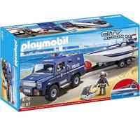 PLAYMOBIL Fourgon Et Vedette De Police 5187 / Garçon Fille jeu jouet NOEL