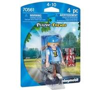 Playmobil Friends 70561 Joueur et voiture télécommandée Multicolore G