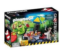 Playmobil Ghostbusters™ 9222 Bouffe-tout avec stand de hotdog Multicolore G