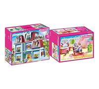 Playmobil - Grande Maison Moderne - 70205, 6, Coloré & Chambre de Bébé - 70210