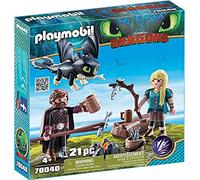 Playmobil – Harold et Astrid avec un bébé dragon – 70040