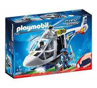 Playmobil - Hélicoptère de Police avec projecteur de Recherche - 6921